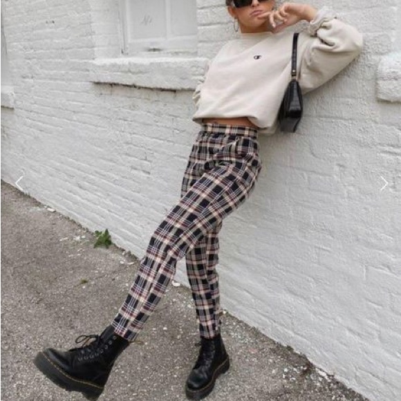 Grey Bandit Women’s Plaid Pants (fits Like XS) - Picture 3 of 5